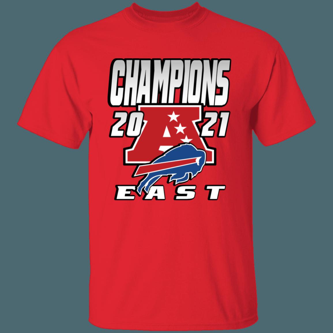 Buffalo Bills 2021 AFC East Division Champions Retro NFL T-Shirt Sweatshirt Hoodie Gifts for Fans - Image 4