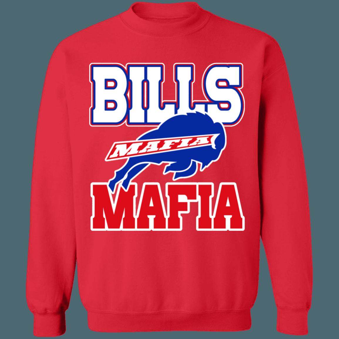 Buffalo Bills BILLS MAFIA Retro NFL Crewneck Sweatshirt Hoodie Shirt Gifts for Fans - Image 3