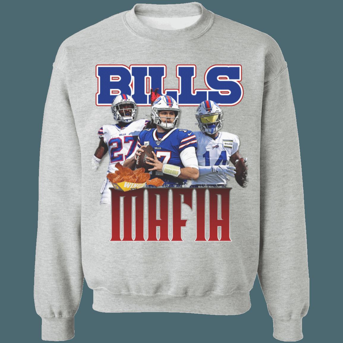 Buffalo Bills BILLS MAFIA Retro NFL Crewneck Sweatshirt Hoodie Shirt Gifts for NFL Fans
