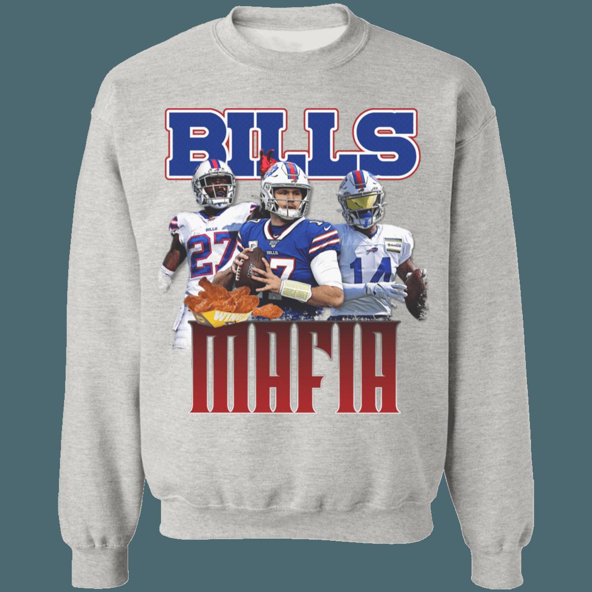 Buffalo Bills BILLS MAFIA Retro NFL Crewneck Sweatshirt Hoodie Shirt Gifts for NFL Fans - Image 3