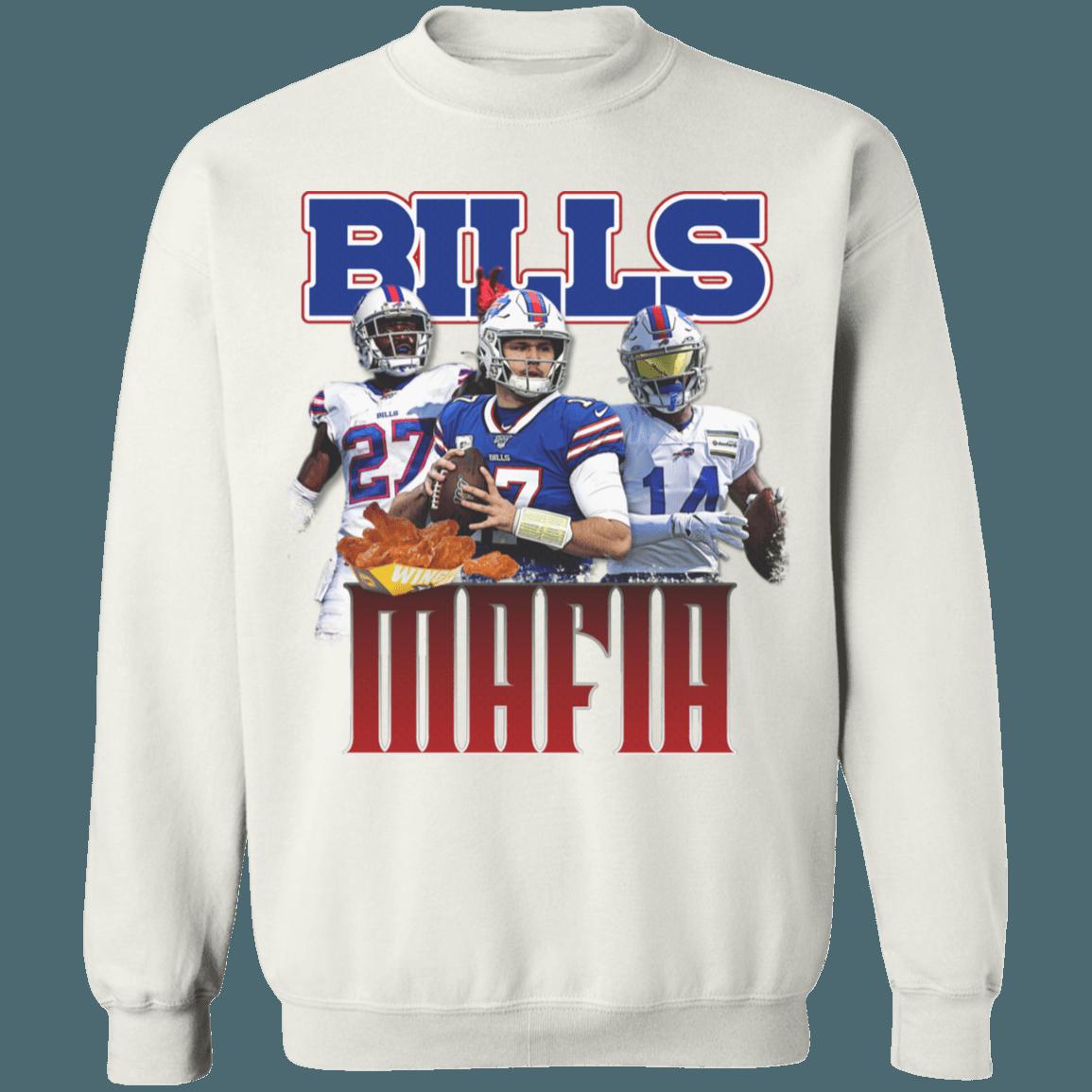 Buffalo Bills BILLS MAFIA Retro NFL Crewneck Sweatshirt Hoodie Shirt Gifts for NFL Fans - Image 4