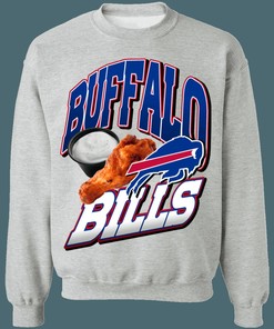 Buffalo Bills BUFFALO WINGS NFL Crewneck Sweatshirt Hoodie Shirt Gifts for Fans