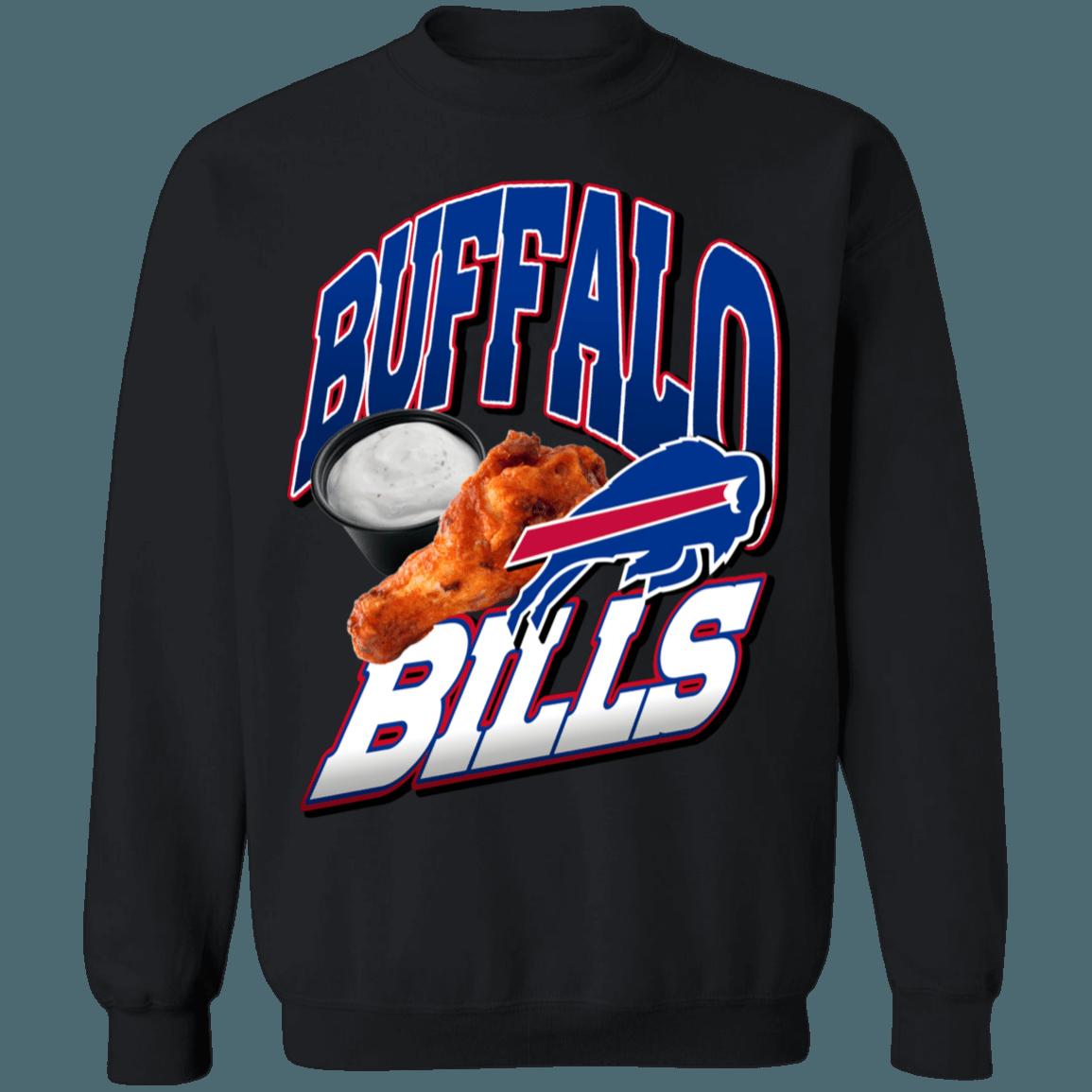 Buffalo Bills BUFFALO WINGS NFL Crewneck Sweatshirt Hoodie Shirt Gifts for Fans - Image 2