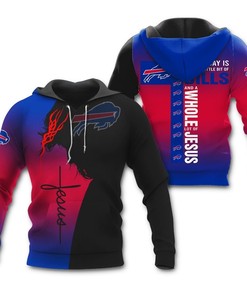 Buffalo Bills Jesus 3D All Over Print Zip Hoodie Show Your Faith And Support