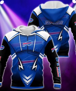 Buffalo Bills Nfl 3D All Over Print Zip Hoodie Show Your Support