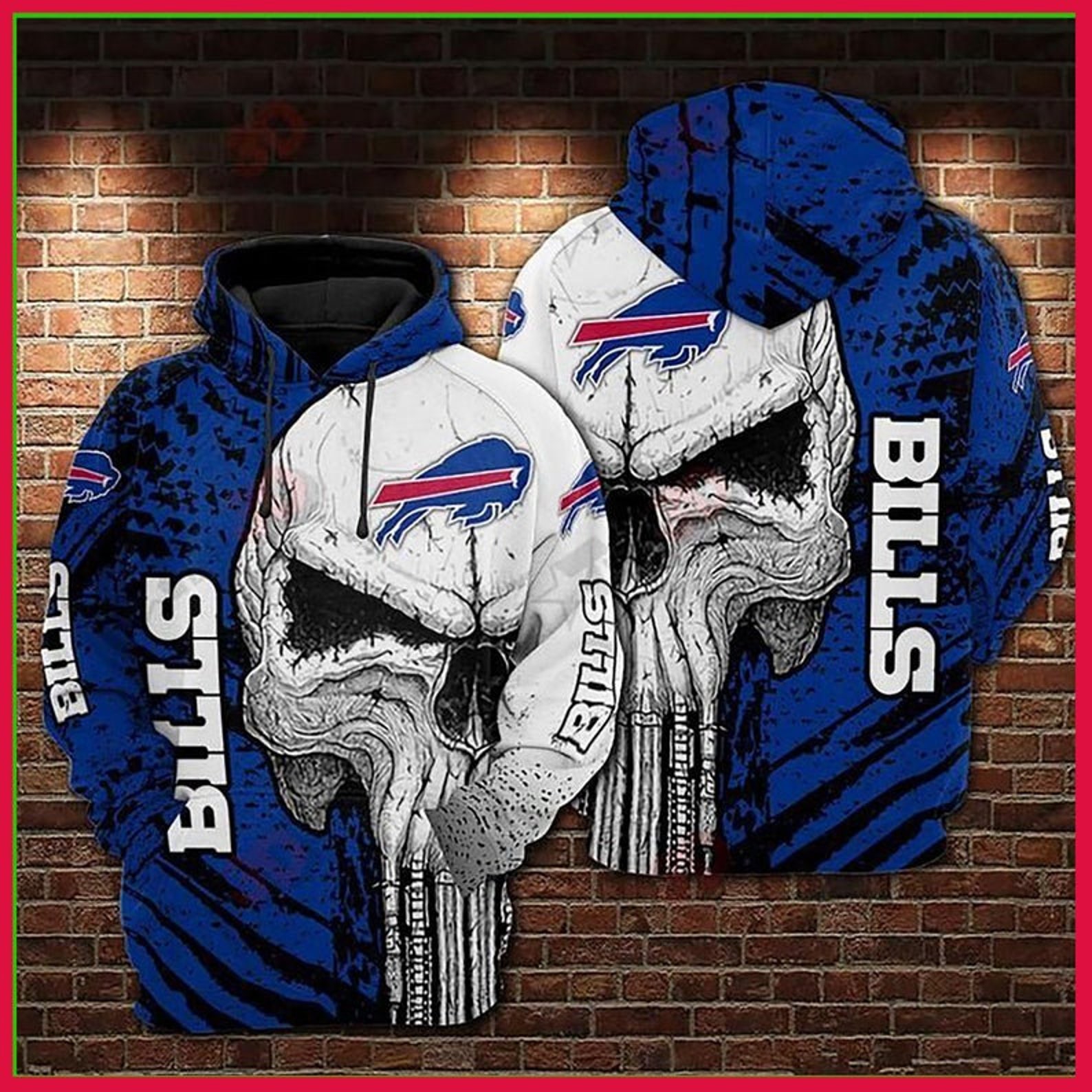 Buffalo Bills Nfl American Football Team 3D All Over Print Hoodie With Zip Up Option