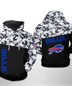 Buffalo Bills Nfl Camo Veteran Team 3D All Over Print Hoodie With Zip Up Option