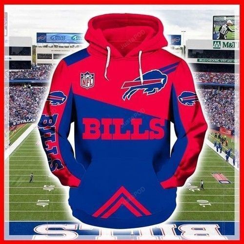 Buffalo Bills Nfl Football 3D All Over Print Hoodie With Zip Up Option