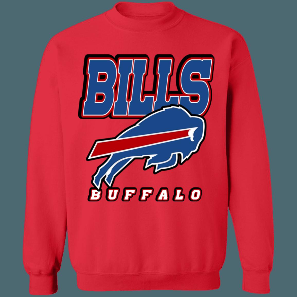 Buffalo Bills Retro NFL Crewneck Sweatshirt Hoodie Shirt Gifts for Fans - Image 2