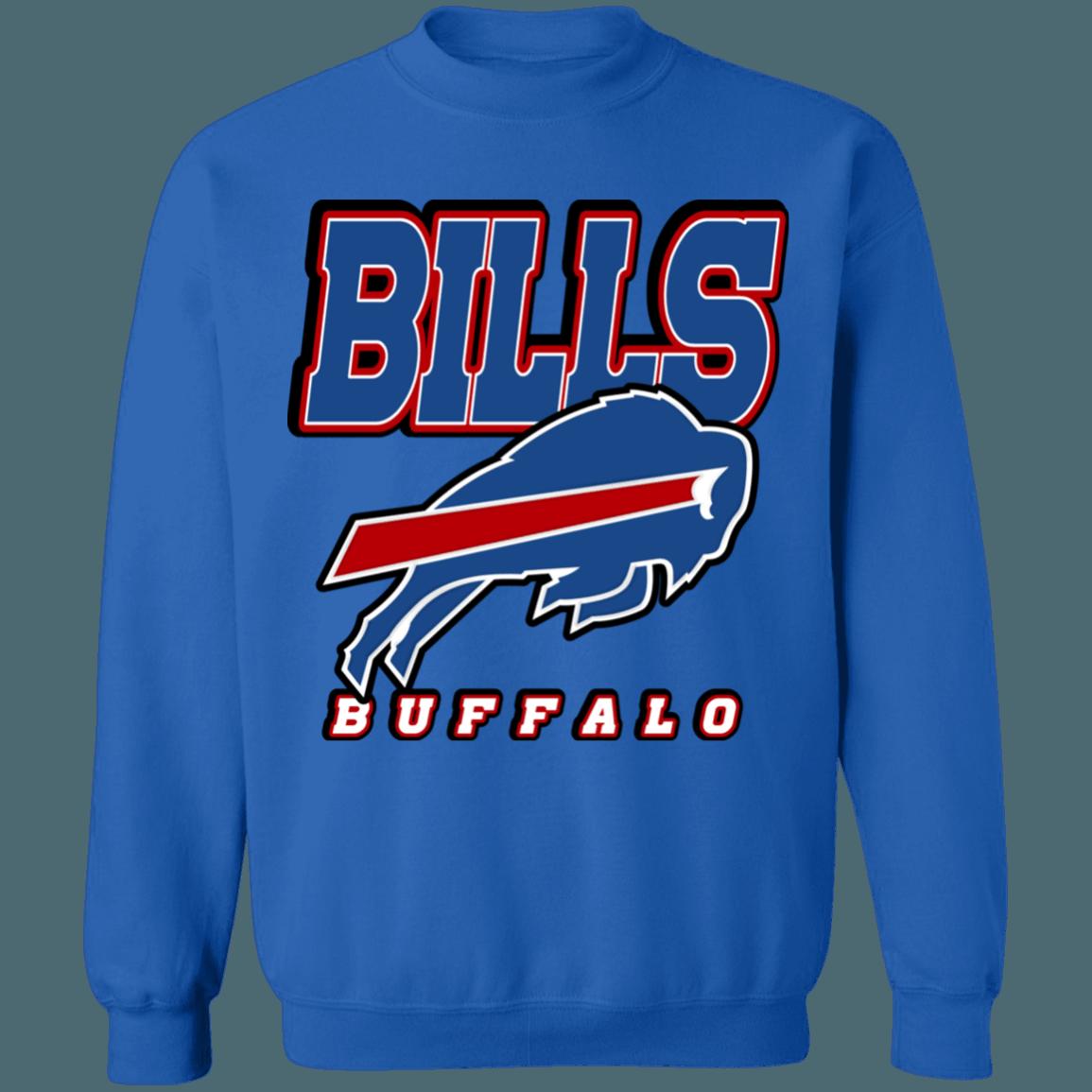 Buffalo Bills Retro NFL Crewneck Sweatshirt Hoodie Shirt Gifts for Fans - Image 4