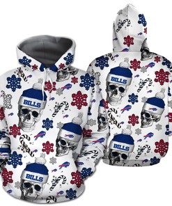 Buffalo Bills Santa 3D All Over Print Hoodie With Zip Up Option Show Your Team Spirit During Christmas Party