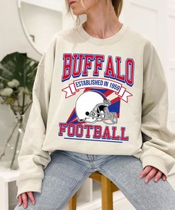 Buffalo Football Team Sweatshirt, Retro Buffalo Football Crewneck Sweatshirt, American Football Fan, NFL Shirt