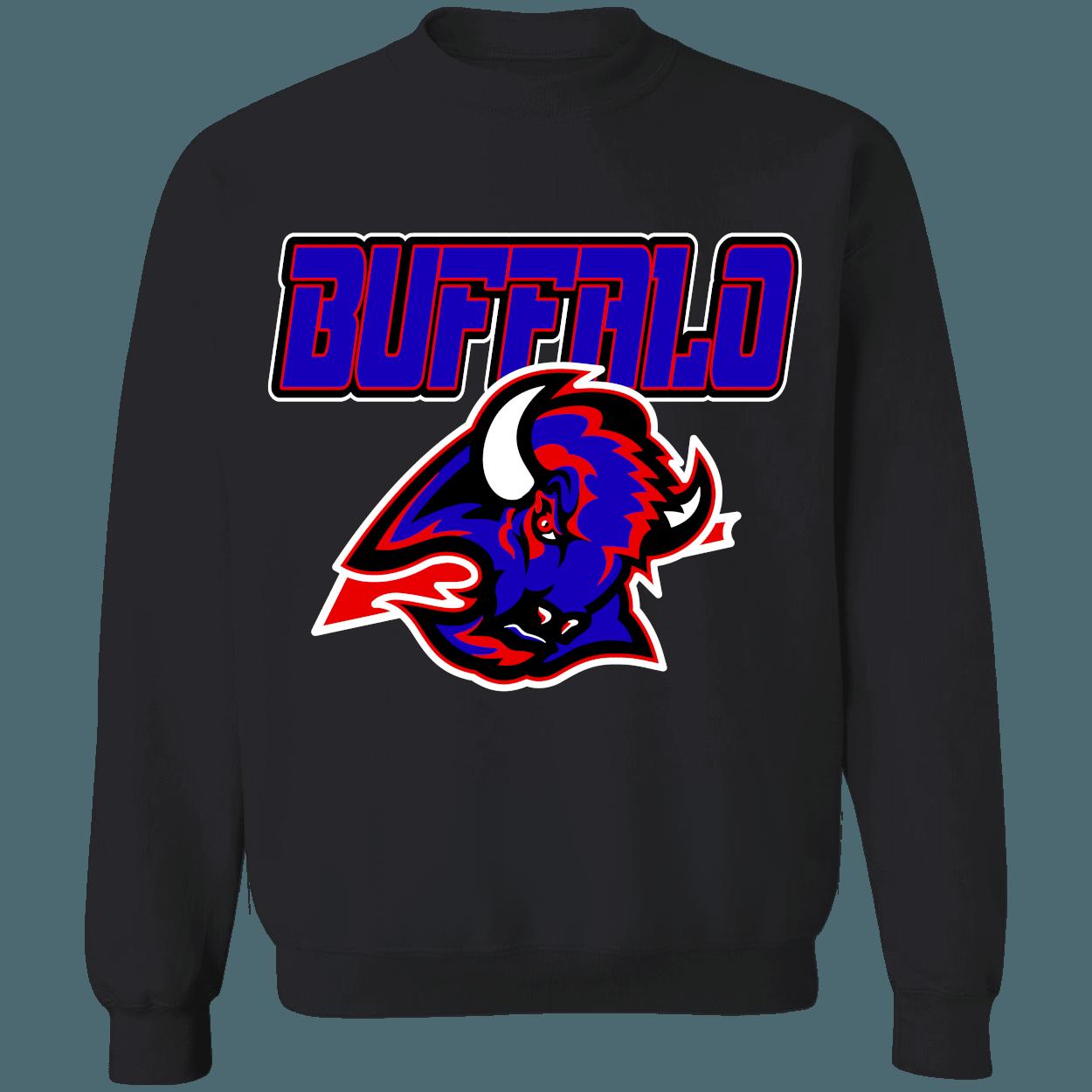 Buffalo Sabres Bills Retro NHL NFL Crewneck Sweatshirt Hoodie Shirt Gifts for Fans - Image 2
