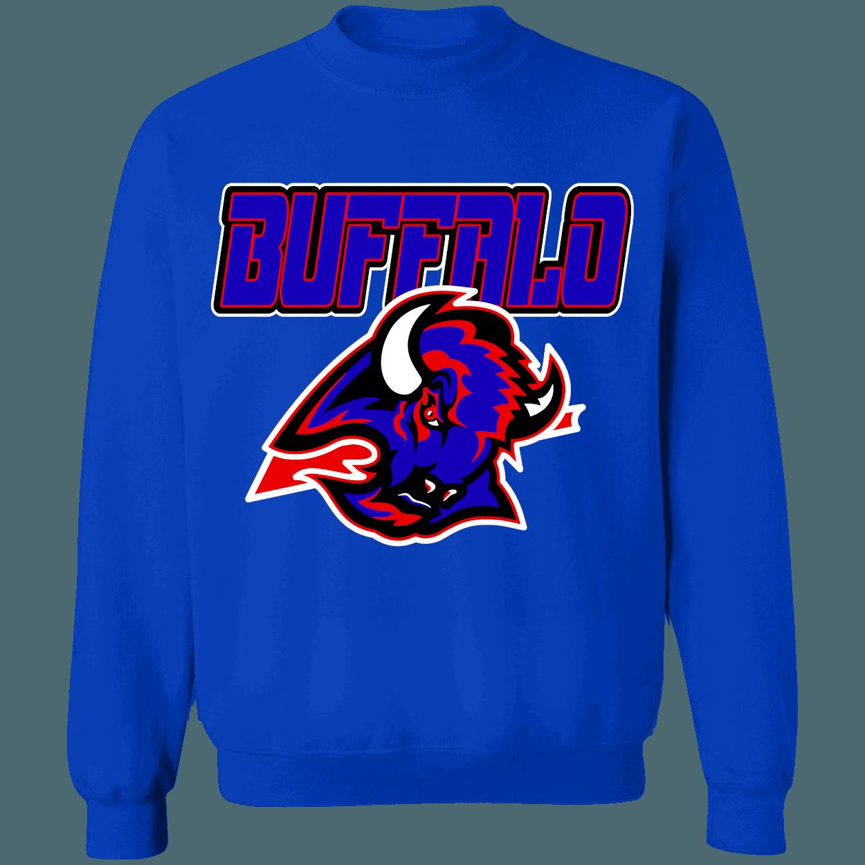 Buffalo Sabres Bills Retro NHL NFL Crewneck Sweatshirt Hoodie Shirt Gifts for Fans - Image 3