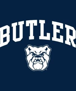 Butler Bulldogs Arch Logo College University Shirt Sweatshirt Pullover Hoodie Reprinted Full Color Full Size