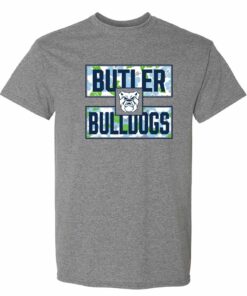 Butler Bulldogs Hibiscus Pattern Blocks Shirt Sweatshirt Pullover Hoodie Reprinted Full Color Full Size