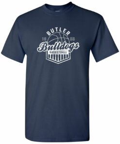 Butler Bulldogs Vintage Basketball Shield Licensed Unisex Shirt Sweatshirt Pullover Hoodie Reprinted Full Color Full Size