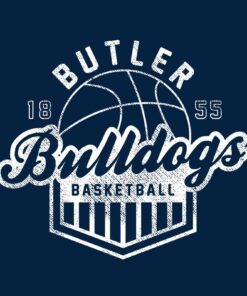Butler Bulldogs Vintage Basketball Shield Licensed Unisex Shirt Sweatshirt Pullover Hoodie Reprinted Full Color Full Size