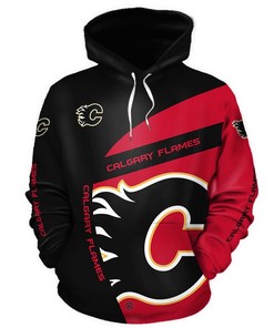 Calgary Flames 3D All Over Print Hoodie With Zip Up Option For Nhl Fans