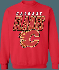 Calgary Flames Vintage NHL Crewneck Sweatshirt Hoodie Shirt Gifts for Fans