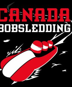 Canada Bobsledding Action - Winter Games Sports Shirt Sweatshirt Pullover Hoodie Reprinted Full Color Full Size