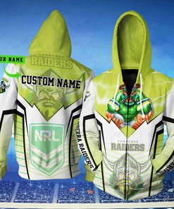 Canberra Raiders Nrl Lightning Custom 3D All Over Print Hoodie
