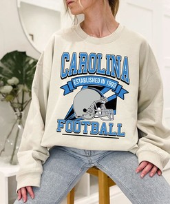 Carolina Football Team Sweatshirt, Retro Carolina Football Crewneck Sweatshirt Hoodie Shirt Gifts for NFL Fans