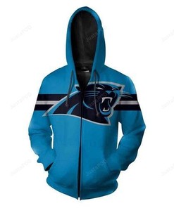 Carolina Panthers Football 3D All Over Print Zip Up Hoodie