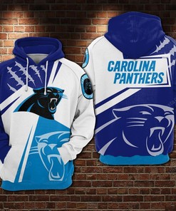 Carolina Panthers Football Blue White 3D All Over Print Zip Up Hoodie