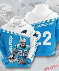 Carolina Panthers Hoodie Mccaffrey 22 3D All Over Print Hoodie With Zip Up Option Show Your Team Spirit