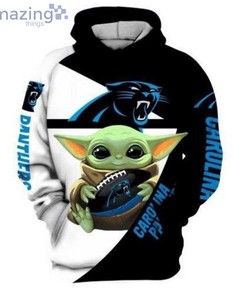 Carolina Panthers Yoda Star Wars 3D All Over Print Zip Up Hoodie