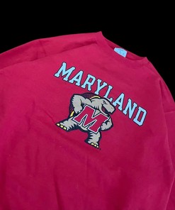 Champion Maryland Terrapins College NCAA T-Shirt Sweatshirt Pullover Hoodie Reprinted Full Color Full Size Gift For NCAA Fans