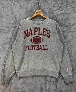Champion Naples Football Big Logo Tshirt Pullover Hoodie Crewneck Sweatshirt Reprinted Full Color Full Size Gifts For NFL Fans