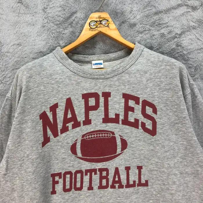 Champion Naples Football Big Logo Tshirt Pullover Hoodie Crewneck Sweatshirt Reprinted Full Color Full Size Gifts For NFL Fans - Image 2