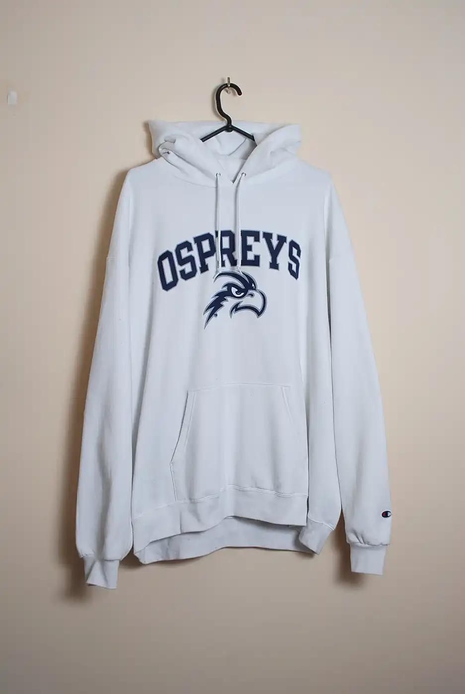 Champion North Florida Ospreys Eco Fleece T-Shirt Sweatshirt Pullover Hoodie Reprinted Full Color Full Size Gift For NCAA Fans