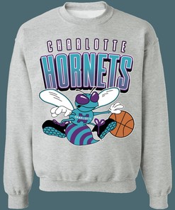 Charlotte Hornets 90's Vintage NBA Crewneck Sweatshirt Hoodie Shirt Gifts for Fans