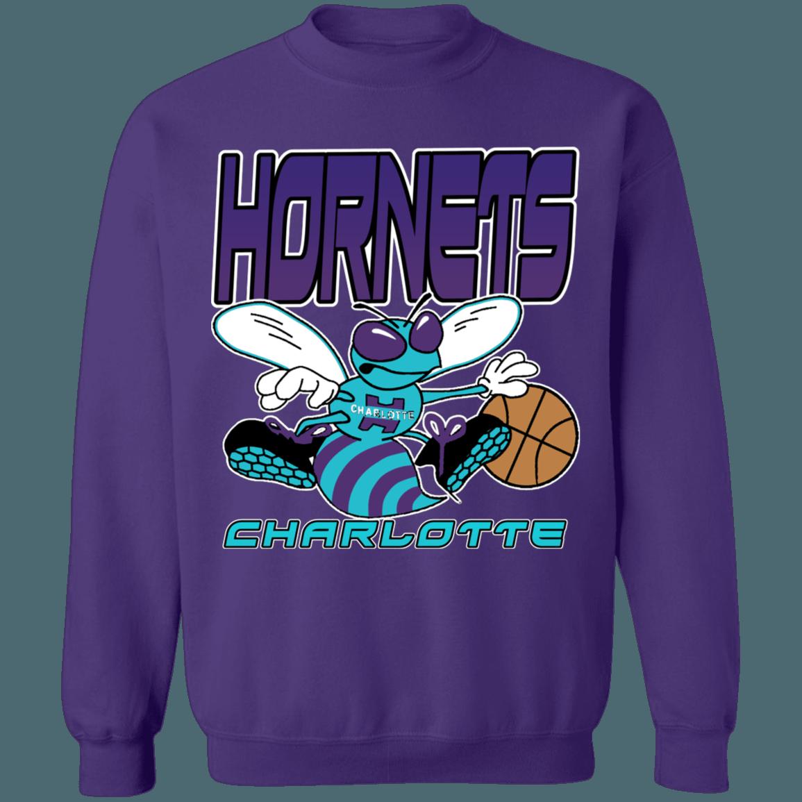 Charlotte Hornets GRADIENT Retro NBA Crewneck Sweatshirt Hoodie Shirt Gifts for Fans - Image 4