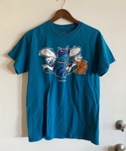 Charlotte Hornets Tshirt Hoodie Crewneck Sweatshirt Reprinted Full Color Full Size Gifts for NBA Fans