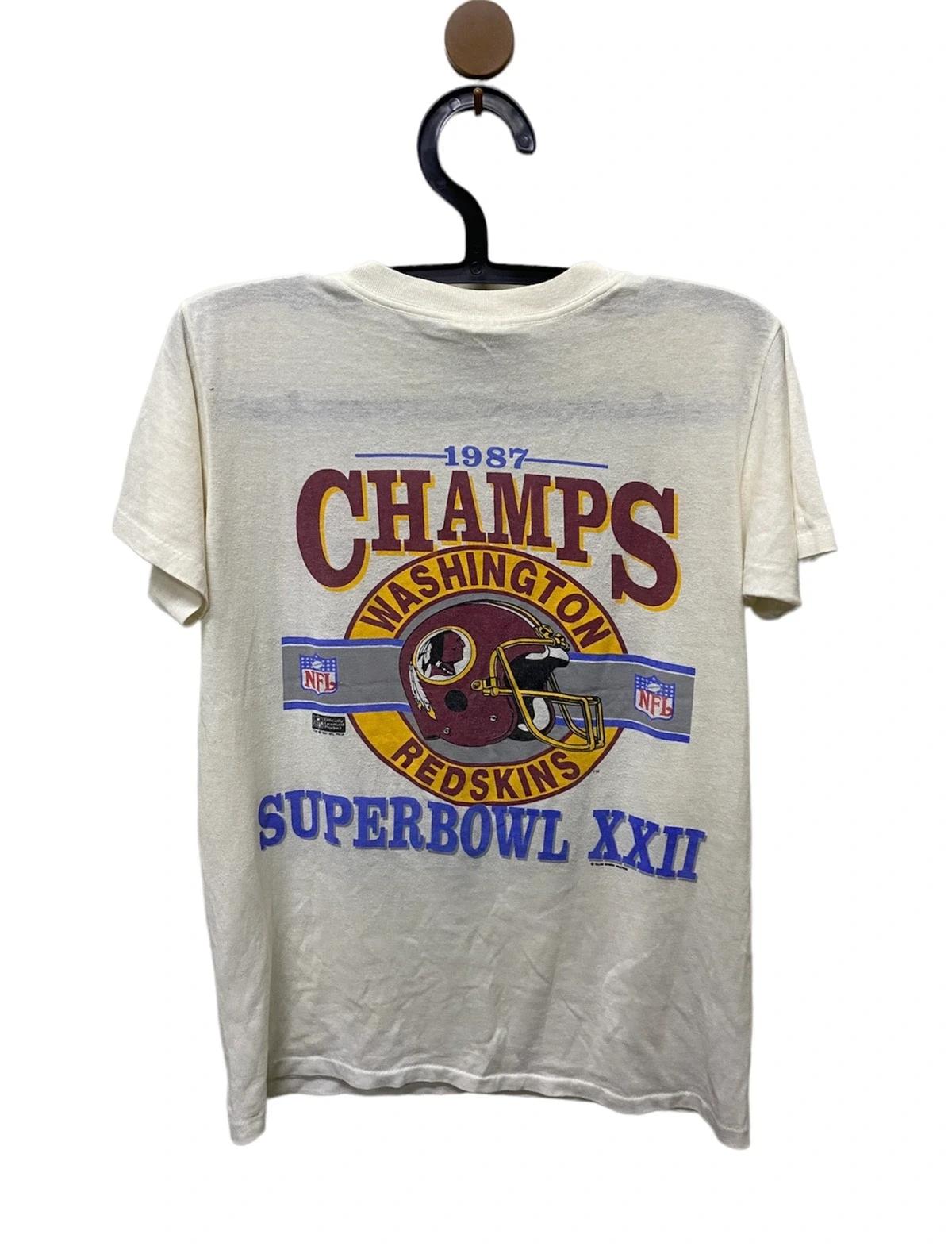 Charm 1987 Washington Redskins Tshirt Pullover Hoodie Crewneck Sweatshirt Reprinted Full Color Full Size Gifts For NFL Fans