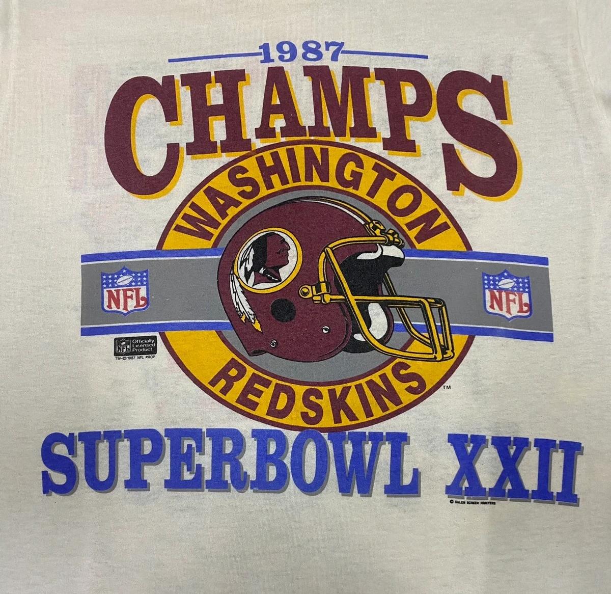 Charm 1987 Washington Redskins Tshirt Pullover Hoodie Crewneck Sweatshirt Reprinted Full Color Full Size Gifts For NFL Fans - Image 2