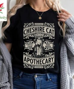Cheshire Cat Shirt, Alice in Wonderland Tshirt, Retro Apothecary Unisex Tee, Disney Unisex Shirt, Disney World Shirt
