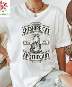 Cheshire Cat Shirt, Alice in Wonderland Tshirt, Retro Apothecary Unisex Tee, Disney Unisex Shirt, Disney World Shirt