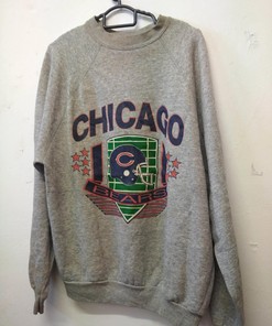 Chicago Bear NFL Tshirt Pullover Hoodie Crewneck Sweatshirt Reprinted Full Color Full Size Gifts For NFL Fans