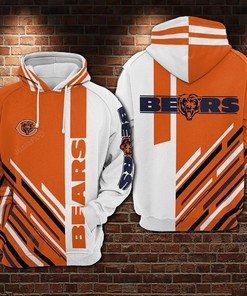 Chicago Bears Football 3D All Over Print Zip Up Hoodie