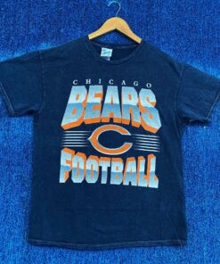 Chicago Bears Football Nfl Franchise Tshirt Hoodie Crewneck Sweatshirt Reprinted Full Color Full Size Gifts for NBA Fans