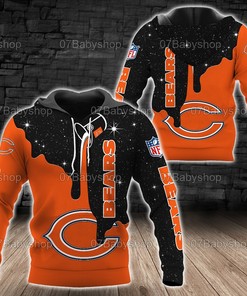 Chicago Bears Nfl 3D All Over Print Zip Up Hoodie Options