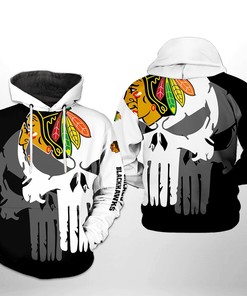 Chicago Blackhawks 3D All Over Print Zip Up Hoodie