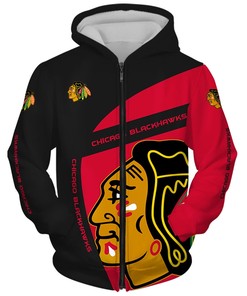 Chicago Blackhawks Autism Awareness Custom Name Number 3D All Over Print Zip Up Hoodie