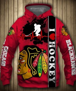 Chicago Blackhawks Nhl Us Flag 3D All Over Print Zip Up Hoodie