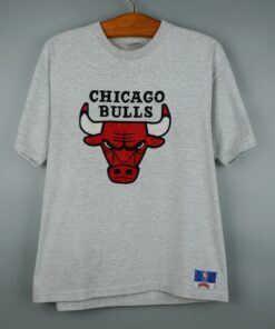 Chicago Bulls Emroided Logo 1990s Tshirt Hoodie Crewneck Sweatshirt Reprinted Full Color Full Size Gifts for NBA Fans